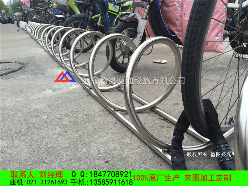 不锈钢圆笼式自行车停车架