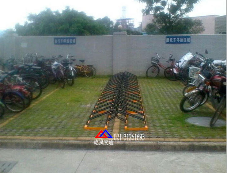 碳素钢卡位自行车停车架